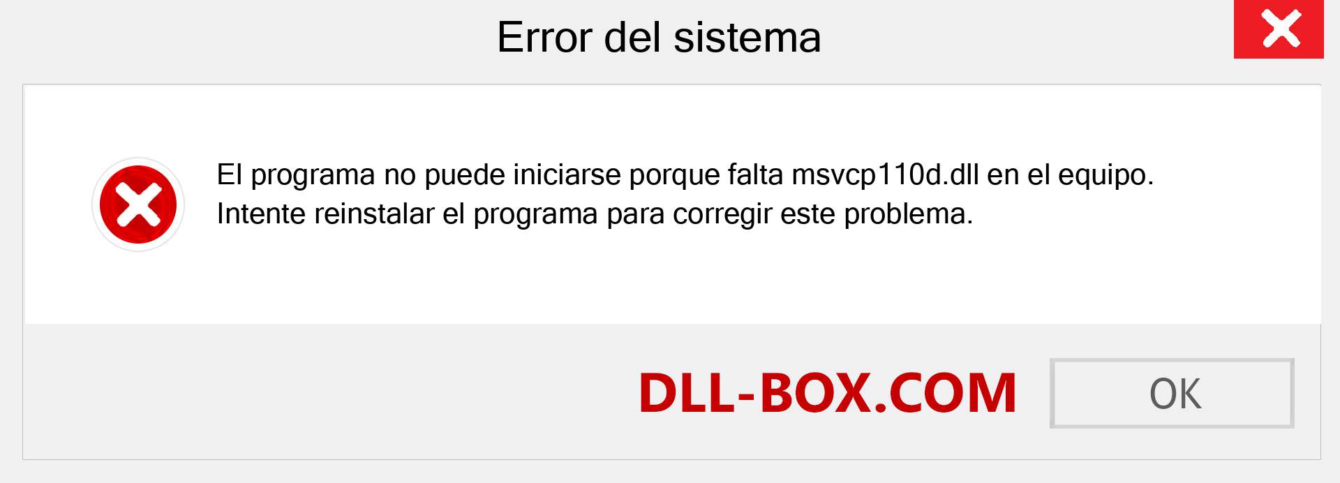 ¿Falta el archivo msvcp110d.dll ?. Descargar para Windows 7, 8, 10 - Corregir msvcp110d dll Missing Error en Windows, fotos, imágenes